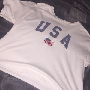 Brandy melville cropped shirt